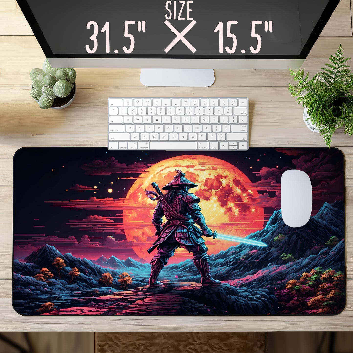 Neon Samurai Gaming MousePad | 3 Styles To Choose From