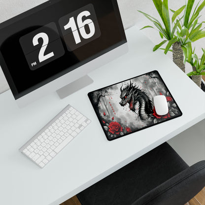 Dragon With Roses Gaming MousePad | 3 Styles to Choose From