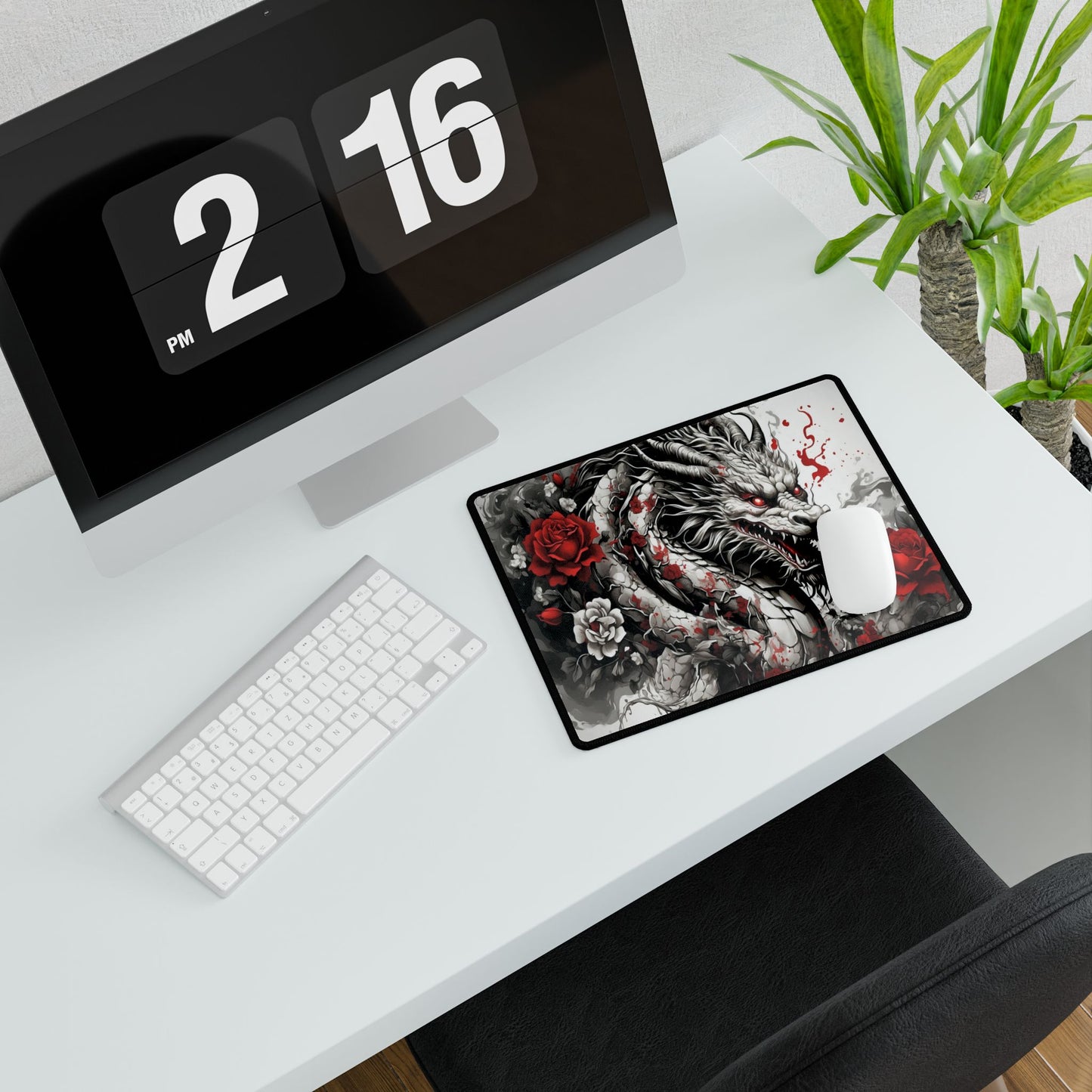 Dragon With Roses Gaming MousePad | 3 Styles to Choose From