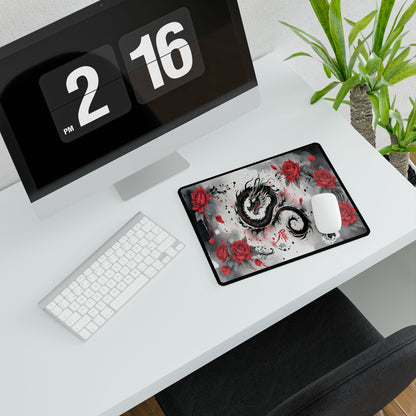 Dragon With Roses Gaming MousePad | 3 Styles to Choose From