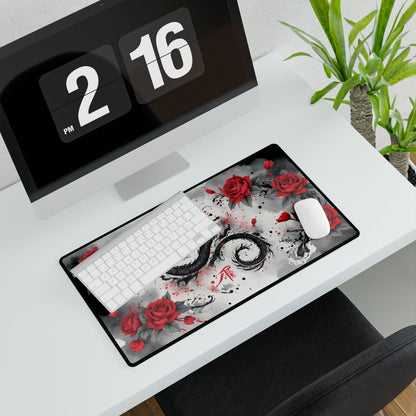 Dragon With Roses Gaming MousePad | 3 Styles to Choose From